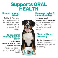 NutriPaw Dental Powder for Dogs & Cats – Clean Teeth, Healthy Gums & Fresh Breath – Reduces Plaque & Tartar – No Brushing Needed – Lasts Up to 6 Months