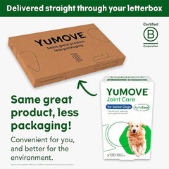 YuMOVE Senior Dog Joint Supplement - High-Strength Hip and Joint Support for Senior Dogs Aged 8 and Over - 120 Tablets - Eco-Friendly and Letterbox-Ready Packaging