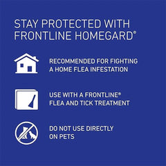 FRONTLINE HomeGard Flea & Tick Household Spray – 500ml, Effective Home Flea Treatment for Carpets, Rugs & Pet Bedding