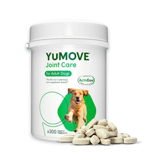 YuMOVE Joint Supplement for Dogs - Essential Hip and Joint Support for Stiff Adult Dogs - Contains Glucosamine, Chondroitin, and Green Lipped Mussel - For Dogs Aged 6 to 8 Years - 300 Tablets