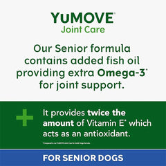YuMOVE Senior Dog Joint Supplement - High-Strength Hip and Joint Support for Senior Dogs Aged 8 and Over - 120 Tablets - Eco-Friendly and Letterbox-Ready Packaging