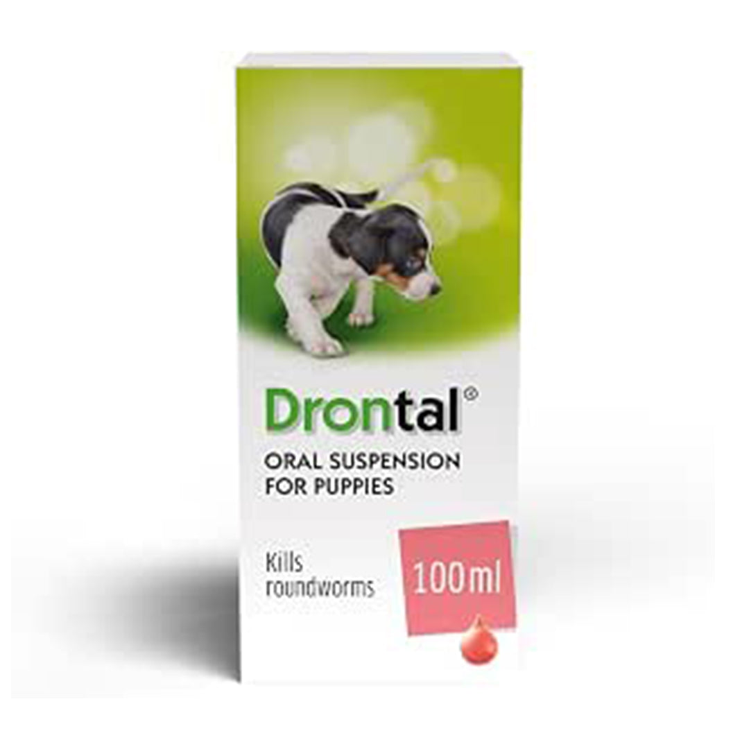 Drontal Puppy Liquid Wormer (100ml) – Oral Suspension for Puppies & Young Dogs Up to 1 Year