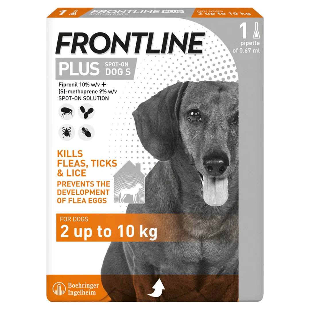 FRONTLINE Plus Flea & Tick Remedy for Small Dogs – Single Pipette