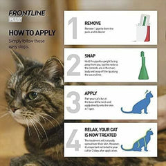 FRONTLINE Plus Flea & Tick Control for Cats & Ferrets – Pack of 6 Pipettes