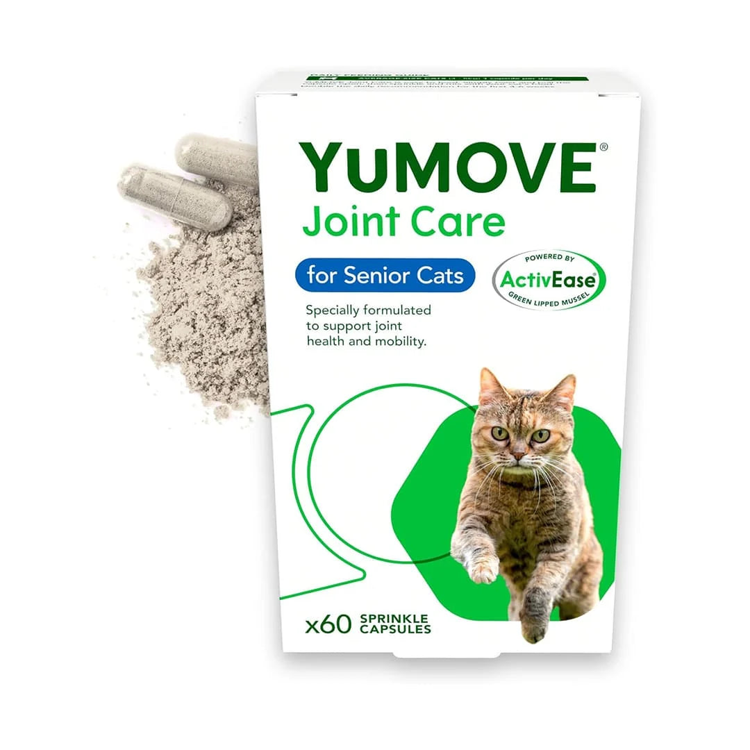 YuMOVE Senior Cat Joint Supplement - Joint Care and Mobility Support with Glucosamine, Chondroitin, and Green Lipped Mussel - For Senior Cats - Eco-Friendly and Letterbox-Ready Packaging