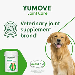 YuMOVE Joint Supplement for Dogs - Essential Hip and Joint Support for Stiff Adult Dogs - Contains Glucosamine, Chondroitin, and Green Lipped Mussel - For Dogs Aged 6 to 8 Years - 300 Tablets