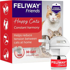 FELIWAY Friends 30-Day Cat Calming Plug-In Pheromone Diffuser Starter Kit (48ml) – Reduces Conflict in Multi-Cat Households – Veterinary Recommended – Clinically Proven – Covers Up to 70m²
