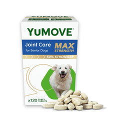 YuMOVE Max Strength Joint Supplement for Senior Dogs - High-Potency Joint Care with Glucosamine, Chondroitin, and Green Lipped Mussel - For Dogs Aged 8 and Over - 120 Tablets