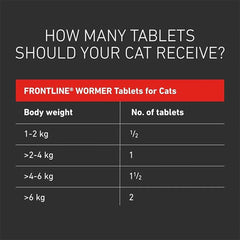 FRONTLINE WORMER - Cat Deworming Treatment - 2 Tablets