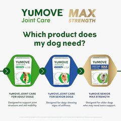 YuMOVE Max Strength Joint Supplement for Senior Dogs - High-Potency Joint Care with Glucosamine, Chondroitin, and Green Lipped Mussel - For Dogs Aged 8 and Over - 120 Tablets