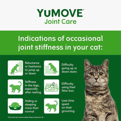YuMOVE Senior Cat Joint Supplement - Joint Care and Mobility Support with Glucosamine, Chondroitin, and Green Lipped Mussel - For Senior Cats - Eco-Friendly and Letterbox-Ready Packaging