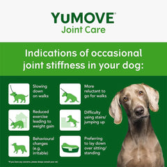 YuMOVE Joint Supplement for Dogs - Higher Strength Joint Care - Essential Hip and Joint Support for Adult Dogs Aged 6 to 8 - 120 Tablets - Eco-Friendly and Letterbox-Ready Packaging