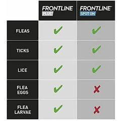 FRONTLINE Plus Flea & Tick Control for Cats & Ferrets – Pack of 6 Pipettes