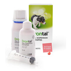 Drontal Puppy Liquid Wormer (50ml) – Oral Suspension for Puppies & Young Dogs