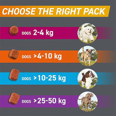 FRONTPRO Chewable Tablets - Flea and Tick Protection for Canines 25-50kg - 3 Tablet Pack