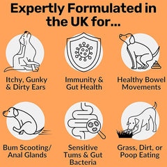 NutriPaw Pre, Pro & Postbiotic Digestive Treats for Dogs – Supports Gut Health, Sensitive Stomachs, Anal Glands, Scooting, Loose Stools & Itchy Ears – For All Breeds
