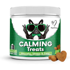 NutriPaw Calming Treats for Dogs – Reduce Anxiety, Barking, Hyperactivity & Stress – Calm Without Drowsiness