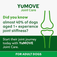 YuMOVE Joint Supplement for Dogs - Higher Strength Joint Care - Essential Hip and Joint Support for Adult Dogs Aged 6 to 8 - 120 Tablets - Eco-Friendly and Letterbox-Ready Packaging