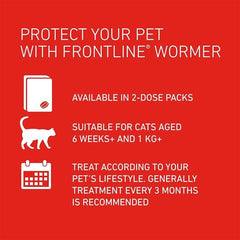 FRONTLINE WORMER - Cat Deworming Treatment - 2 Tablets