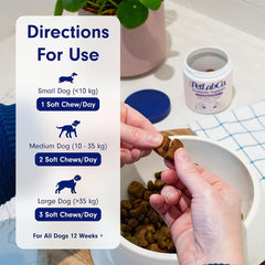 PetLab Co. Probiotics for Dogs – Pack of 1 (30 Soft Chews) – Supports Gut Health, Occasional Diarrhea, Digestive Health & Seasonal Allergies – Salmon Flavour
