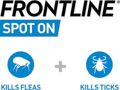 FRONTLINE Spot On Flea & Tick Treatment for Cats – Single Pipette – Kills Fleas in 24 Hours & Ticks – Vet-Strength Formula – Suitable for Cats 1kg+