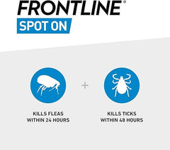 FRONTLINE Spot On Flea & Tick Control for Medium Dogs (10-20kg) – Single Pipette, Vet-Strength Treatment