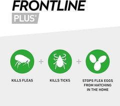 FRONTLINE Plus Flea & Tick Control for Extra Large Dogs (Over 40kg) – Single Pipette, Vet-Strength Formula