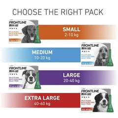 FRONTLINE Plus Flea & Tick Control for Small Dogs – Pack of 3 Pipettes