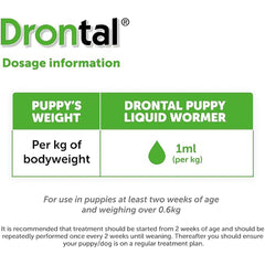 Drontal Puppy Liquid Wormer (50ml) – Oral Suspension for Puppies & Young Dogs