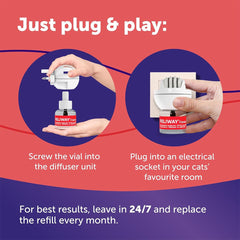 FELIWAY Friends 30-Day Cat Calming Plug-In Pheromone Diffuser Starter Kit (48ml) – Reduces Conflict in Multi-Cat Households – Veterinary Recommended – Clinically Proven – Covers Up to 70m²