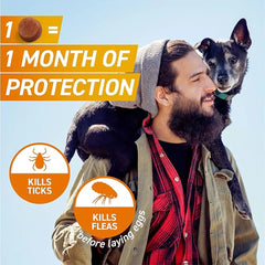 FRONTPRO Chewable Tablets - Flea and Tick Protection for Canines 25-50kg - 3 Tablet Pack