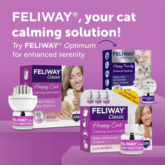 FELIWAY Classic 30-Day Cat Calming Plug-In Pheromone Diffuser Starter Kit (48ml) – Reduces Stress, Scratching & Spraying – Veterinary Recommended – Clinically Proven – Covers Up to 70m²