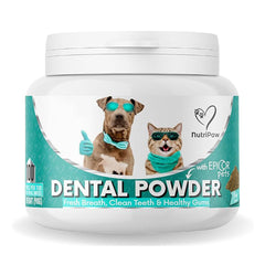NutriPaw Dental Powder for Dogs & Cats – Clean Teeth, Healthy Gums & Fresh Breath – Reduces Plaque & Tartar – No Brushing Needed – Lasts Up to 6 Months