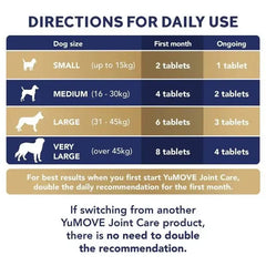 YuMOVE Joint Care Plus Max Strength for Dogs - 50 Percent Stronger Joint Support - 120 Tablets